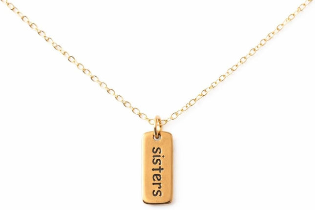 Tiny Sister Necklace – 14k Gold Filled, 18" Dainty Chain
