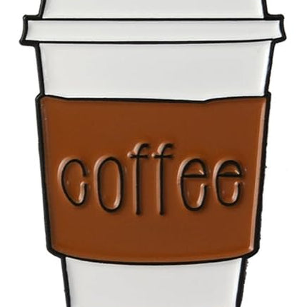Coffee Cup Enamel Pin – Caffeine Lover Lapel Pin