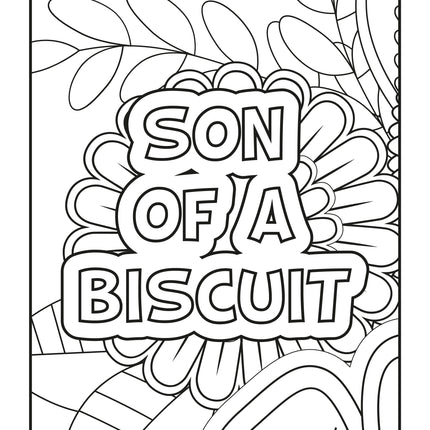 Snarky Adult Coloring Book - 88 Sweary Stress Relief Pages | Instant Download PDF