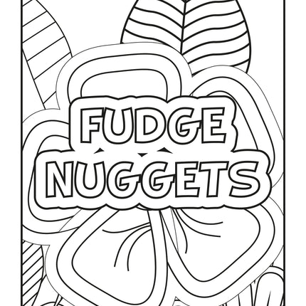 Snarky Adult Coloring Book - 88 Sweary Stress Relief Pages | Instant Download PDF