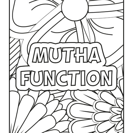 Snarky Adult Coloring Book - 88 Sweary Stress Relief Pages | Instant Download PDF