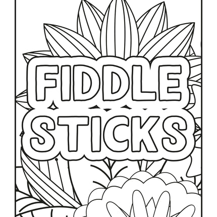 Snarky Adult Coloring Book - 88 Sweary Stress Relief Pages | Instant Download PDF