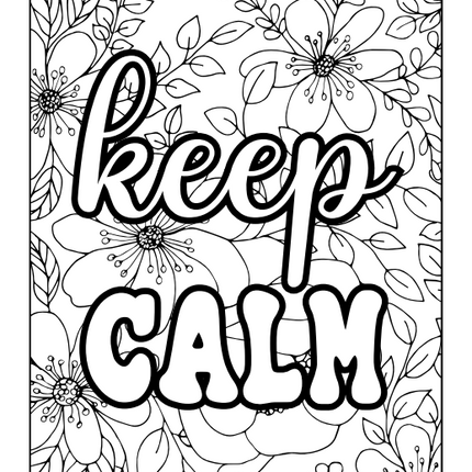 Motivational Quote Coloring Book (49 Pages) – Instant Download PDF