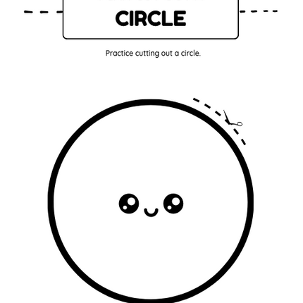 Kids Scissor Skills Activity Book – 50-Page Canva Template for Fine Motor Practice