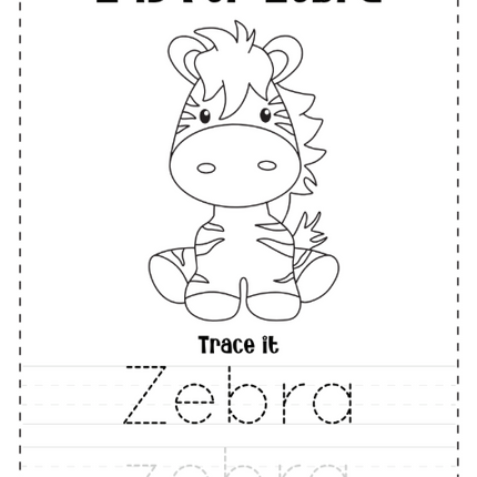 Alphabet Tracing Workbook for Kids – 148 Pages | Instant PDF Download