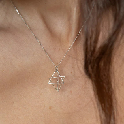 Gold Merkaba Necklace – 18" Gold Filled Chain