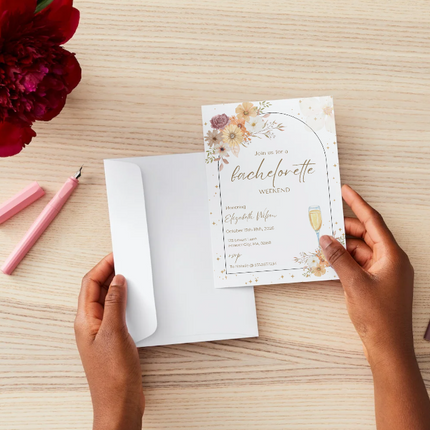 Wildflower Bachelorette Weekend Invitation – Canva Template