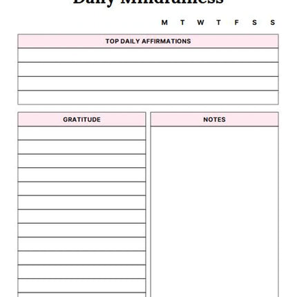 Law of Attraction Planner | 70 Pages | Printable & Editable