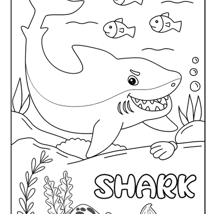 50 Easy Kids Coloring Pages – Printable Activity Pack