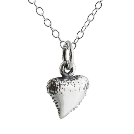 Sterling Silver Shark Tooth Necklace – Beachy Friendship Gift