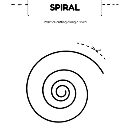 Kids Scissor Skills Activity Book – 50-Page Canva Template for Fine Motor Practice
