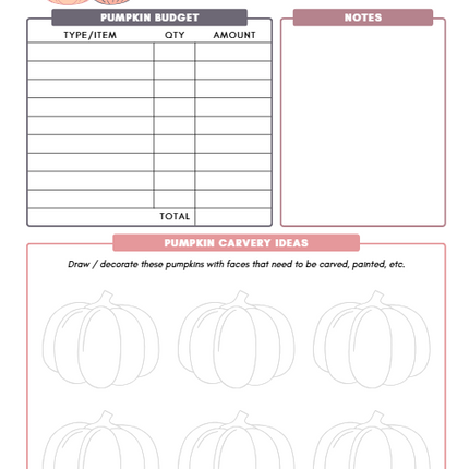 Halloween Party Planner – 45-Page Canva Template for Events, Menus, Decor & More