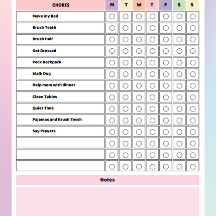 Little Helper Planner – Kids Chore Chart & Routine Organizer | Canva Template (Instant Download)