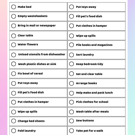 Little Helper Planner – Kids Chore Chart & Routine Organizer | Canva Template (Instant Download)