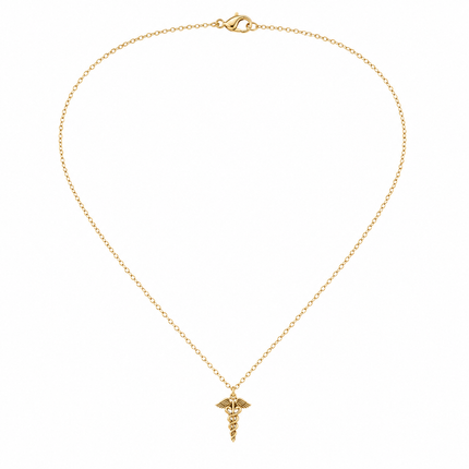 Caduceus Charm Necklace