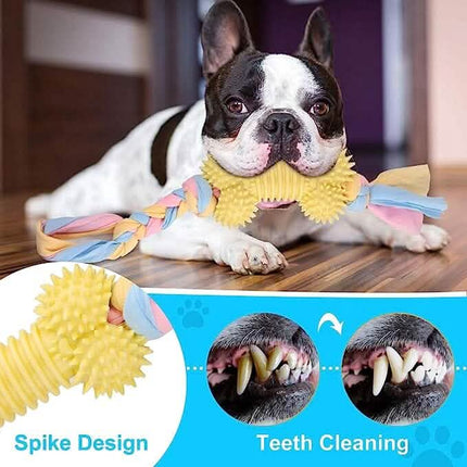 6-Pack: Puppy Teething Chew Toys with Interactive Ropes
