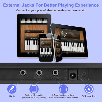 61 Keys Digital Music Keyboard Electronic Piano