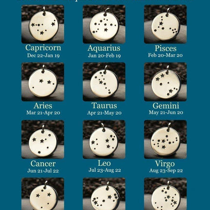Pisces Zodiac Necklace – Sterling Silver Constellation Pendant on 18” Chain, Astrology Jewelry Gift