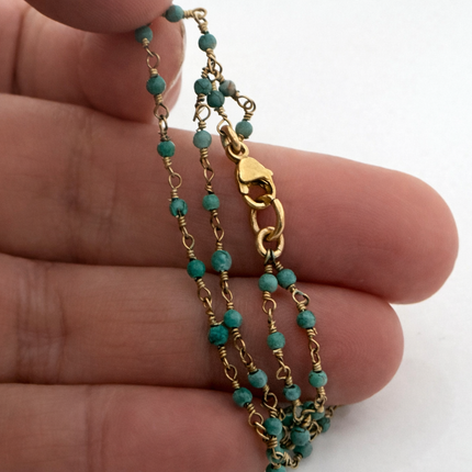 African Turquoise Double Strand Bracelet