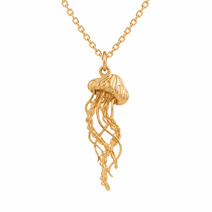 Gold Jellyfish Necklace
