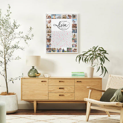 20 Things We Love About You – 20th Birthday Canva Wall Art Template