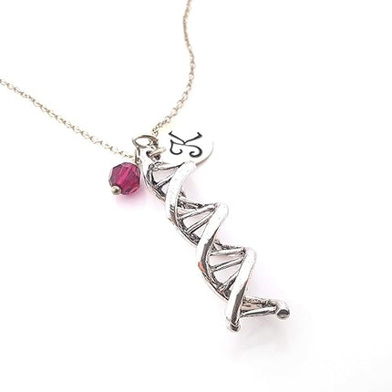 DNA Charm Necklace - Personalized Sterling Silver Jewelry