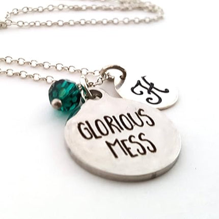 Glorious Mess Charm Necklace - Personalized Sterling Silver Jewelry