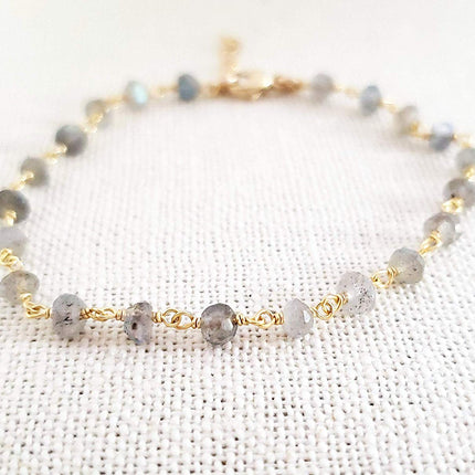 Labradorite Gemstone 14k Gold Filled Bracelet