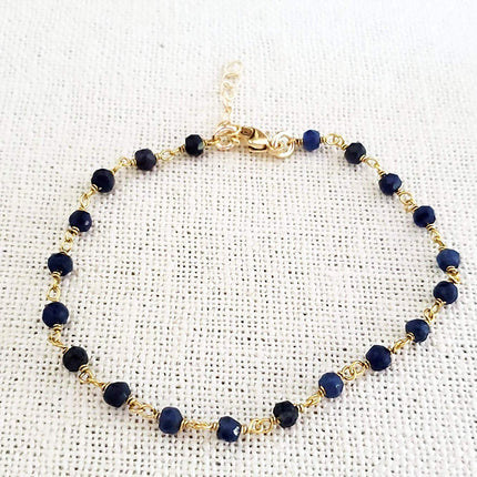 Dyed Sapphire 14k Gold Filled Bracelet