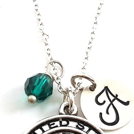 United States Army Personalized Sterling Silver Necklace