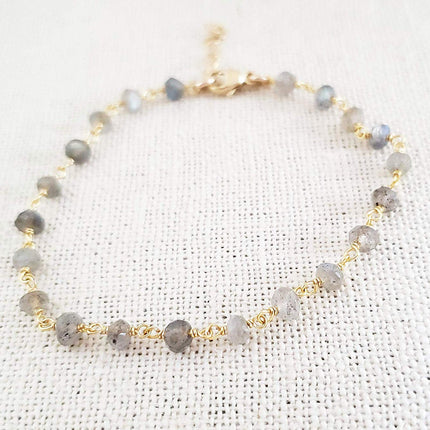 Labradorite Gemstone 14k Gold Filled Bracelet