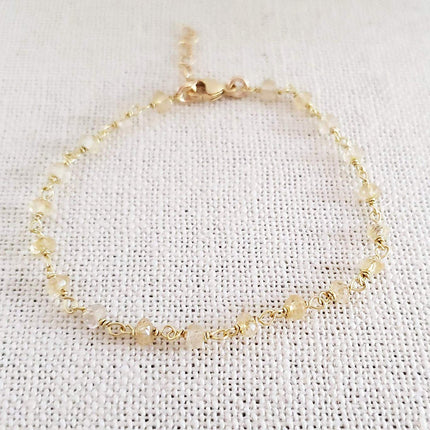 Citrine Gemstone 14 Gold Filled Bracelet