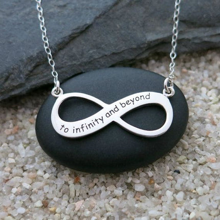 “To Infinity and Beyond” Necklace – Sterling Silver Infinity Pendant on 17" Chain