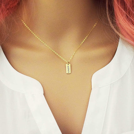 Tiny Sister Necklace – 14k Gold Filled, 18" Dainty Chain