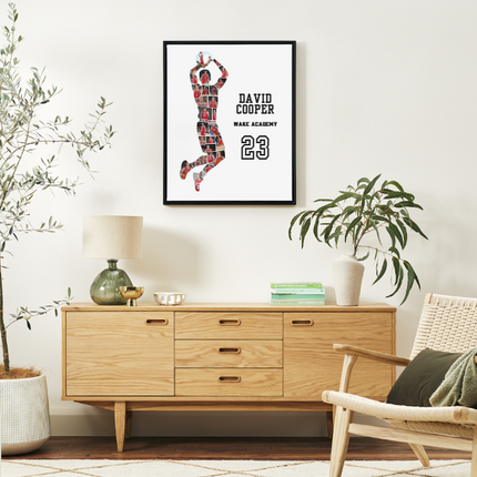 Basketball Player Photo Collage – Editable Canva Template