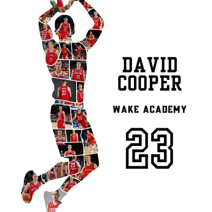 Basketball Player Photo Collage – Editable Canva Template