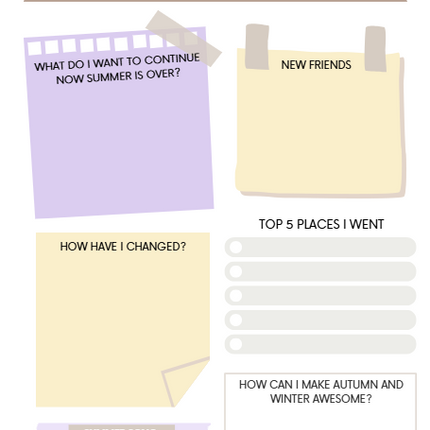 Kids Summer Planner – 35 Page Printable PDF – Summer Activities, Goals & Journals for Kids (Instant Download)