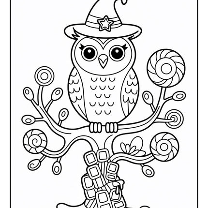 Adorable Creepy: A Halloween Bold & Easy Coloring Book – Instant Download PDF