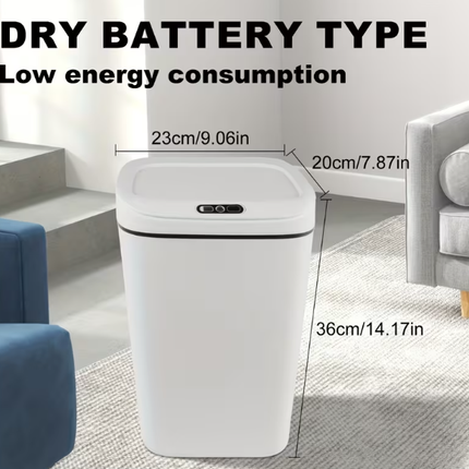 Smart Hands-Free Trash Can – 12L & 17L, Motion Sensor
