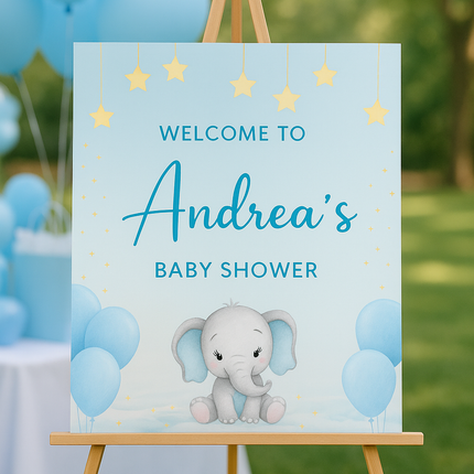 Little Elephant Dreams Baby Shower Printable Bundle