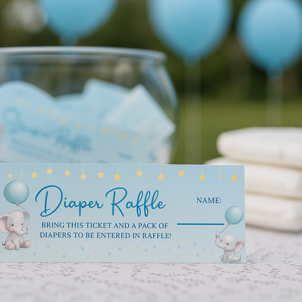 Little Elephant Dreams Baby Shower Printable Bundle