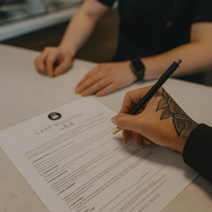 Cake Business Contract Template – 3-Page Editable Canva Form (Instant Download)