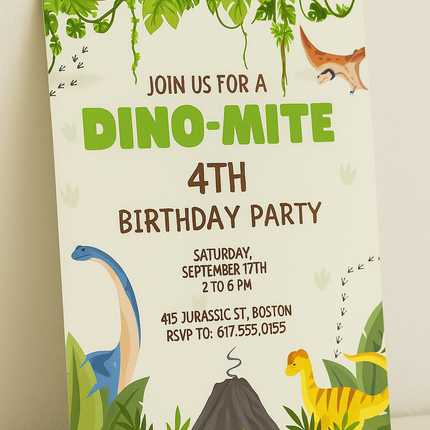 Dino-Mite Birthday Party Printable Bundle