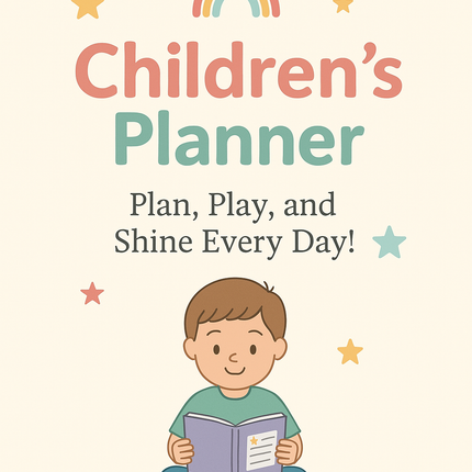 Kids Planner | 80-Page Printable & Editable Canva