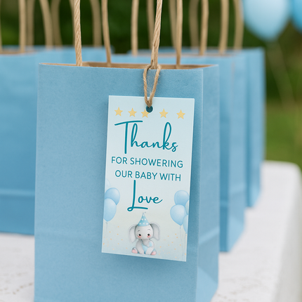 Little Elephant Dreams Baby Shower Printable Bundle