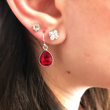 May Birthstone Earrings - Crystal Teardrop Earrings