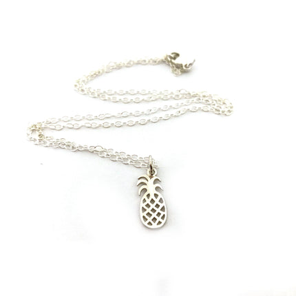 Pineapple Charm Necklace - Sterling Silver Jewelry