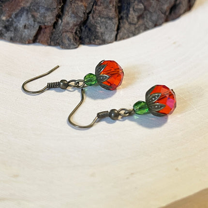Swarovski Crystal Pumpkin Earrings