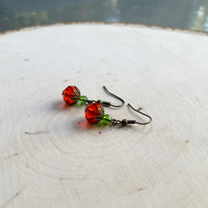 Swarovski Crystal Pumpkin Earrings