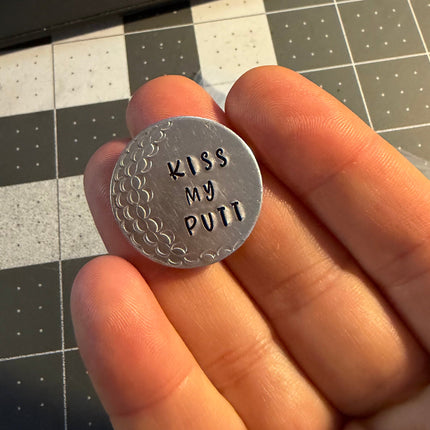 Kiss My Putt Golf Ball Marker